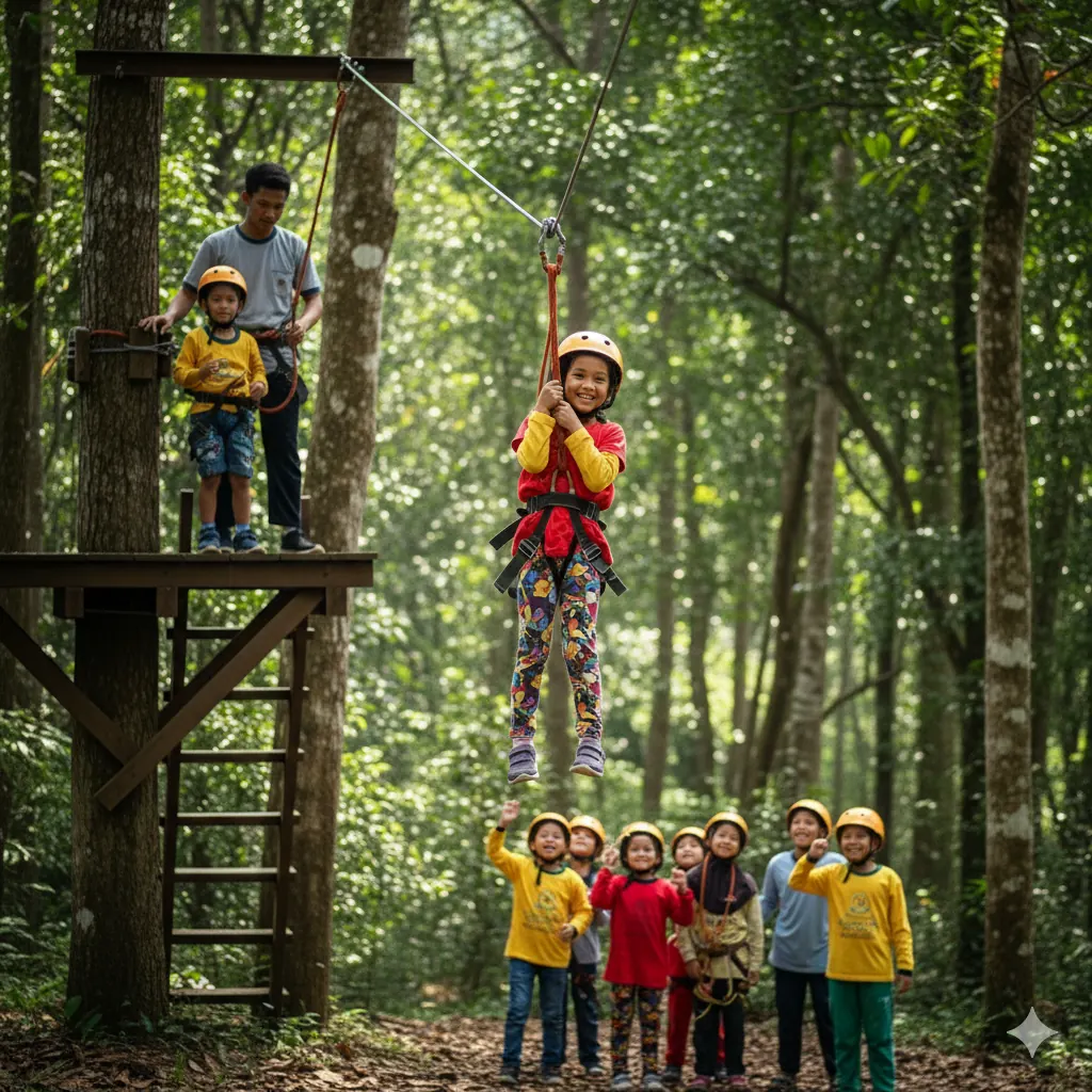 Hari Mental & Keberanian: Aktivitas outbound